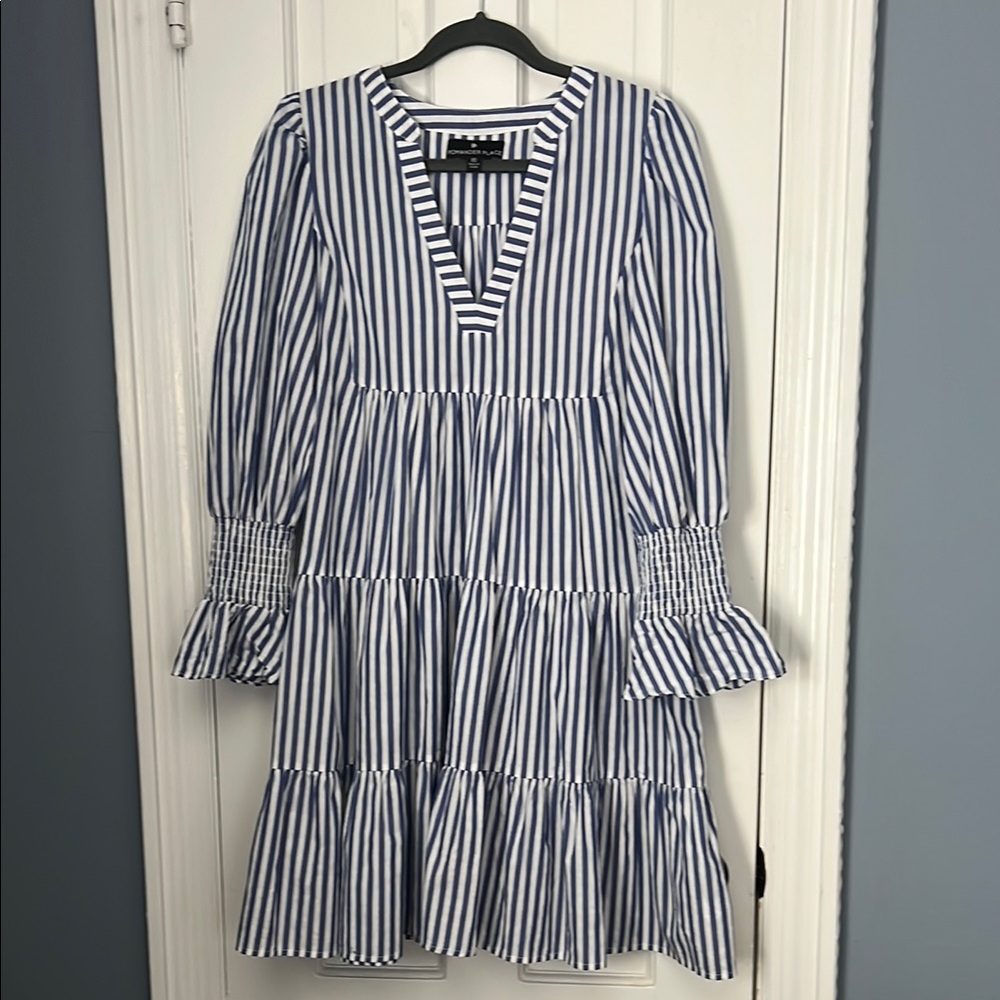 Tuckernuck / Pomander Place Blue and White Striped Mini Dress
